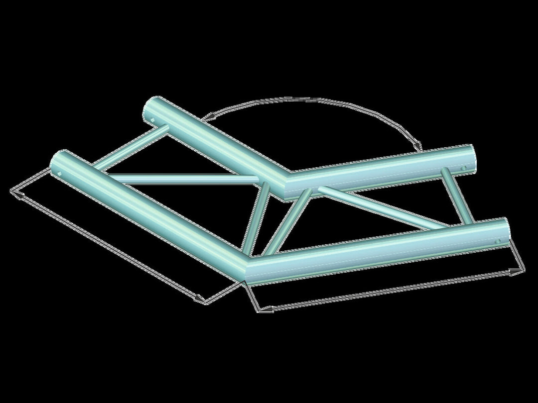 ALUTRUSS BILOCK BQ2-PAC22H 2-veis hjørne 120°