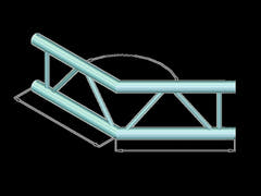 ALUTRUSS BILOCK BQ2-PAC23V 2-veis hjørne 135°