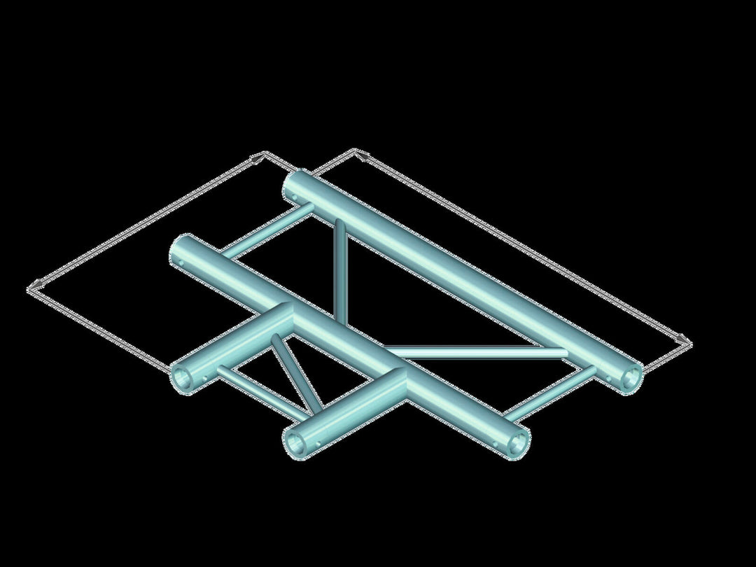 ALUTRUSS BILOCK BQ2-PAT35H 3-veis T-stykke 90°