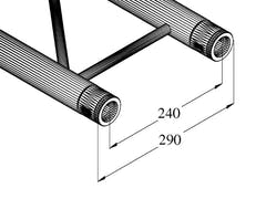 ALUTRUSS BILOCK BQ2-S2000 2-veis tverrbjelke bk
