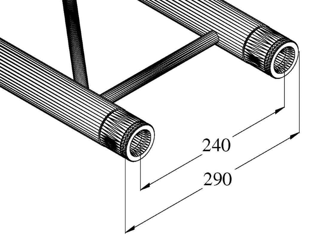 ALUTRUSS BILOCK BQ2-S5000 2-veis Cross Beam bk
