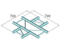 ALUTRUSS BILOCK BQ2-SPAC41H 4-veis kryss bk