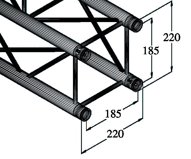 Alutruss DECOLOCK DQ4-250 (0,25 m)