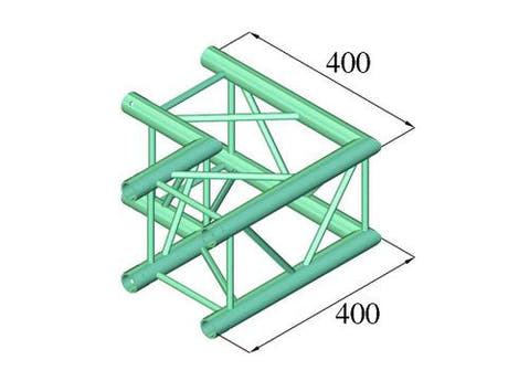 Alutruss DECOLOCK DQ4-PAC21 2-veis hjørne (90°)