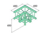 Alutruss DECOLOCK DQ4-PAL30 3-veis hjørne (90°)