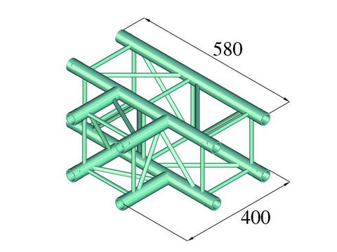 Alutruss DECOLOCK DQ4-PAT35 3-veis T-stykke (90°)