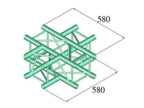 Alutruss DECOLOCK DQ4-PAC41 4-veis Cross Piece