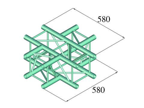 Alutruss DECOLOCK DQ4-PAC41 4-veis Cross Piece