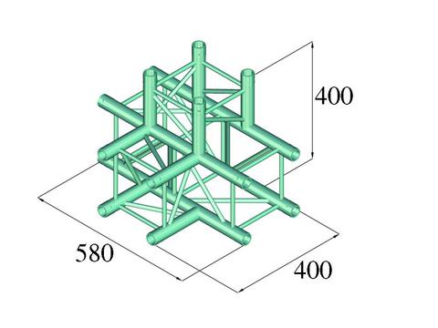 Alutruss DECOLOCK DQ4-PAT42 4-veis T-stykke