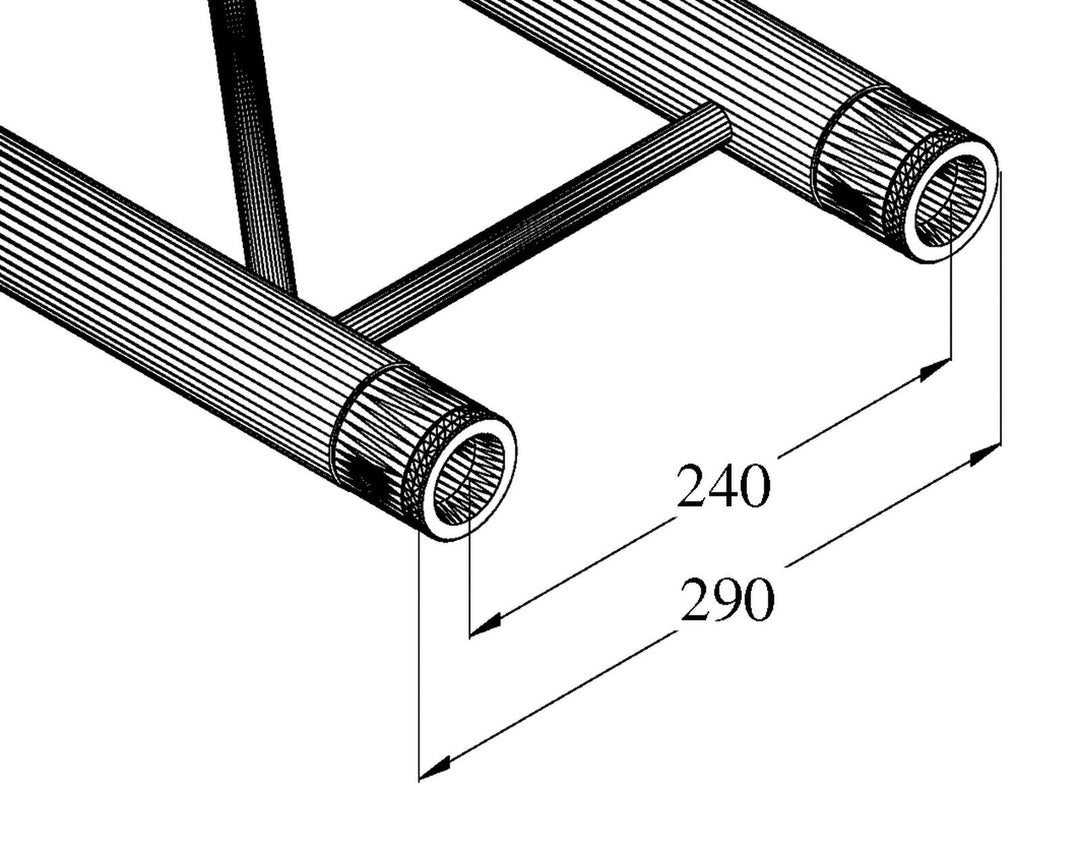 ALUTRUSS BILOCK E-GL22 5000 2-veis kryssbjelke