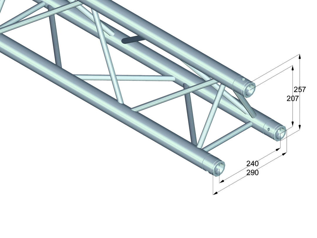 ALUTRUSS TRILOCK 6082-5000 3-veis tverrbjelke