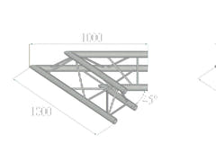 ALUTRUSS TRILOCK 6082AC-19 2-veis hjørne 45°