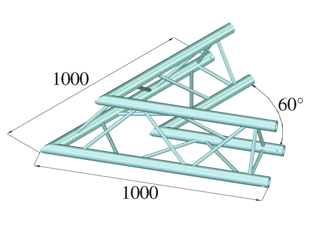 ALUTRUSS TRILOCK 6082AC-20 2-veis hjørne 60°