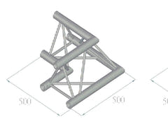 ALUTRUSS TRILOCK 6082AC-21 2-veis hjørne 90°