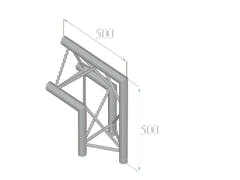 ALUTRUSS TRILOCK 6082AC-24 2-veis hjørne 90° /\