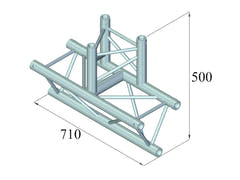 ALUTRUSS TRILOCK 6082AT-38 3-veis T-stykke