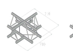 ALUTRUSS TRILOCK 6082AC-41 4-veis kryss