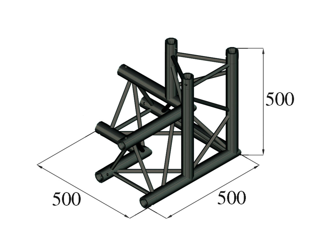 ALUTRUSS TRILOCK S-PAL-34 3-veis hjørne \/ venstre