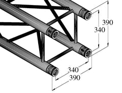 ALUTRUSS QUADLOCK TQ390-1000 4-veis Cross Beam