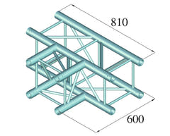 ALUTRUSS QUADLOCK TQ390-QQT35 3-veis T-stykke