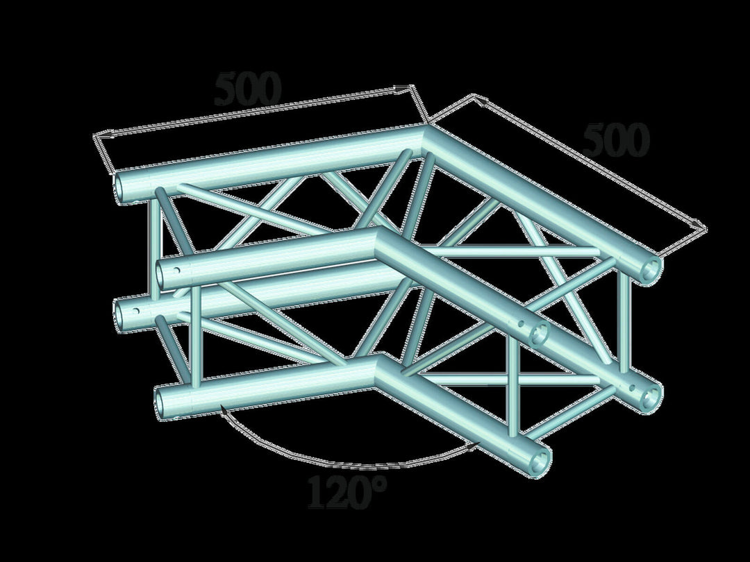 ALUTRUSS QUADLOCK S6082C-22 2-veis Corner 120°