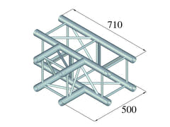Alutruss QUADLOCK 6082T-35 3-veis T-stykke