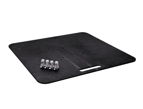 ALUTRUSS Bunnplate 80x80 Sort, 30kg.