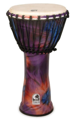 Toca Djembe Freestyle tau-stemt - Kente-tekstil (SFDJ-10K)
