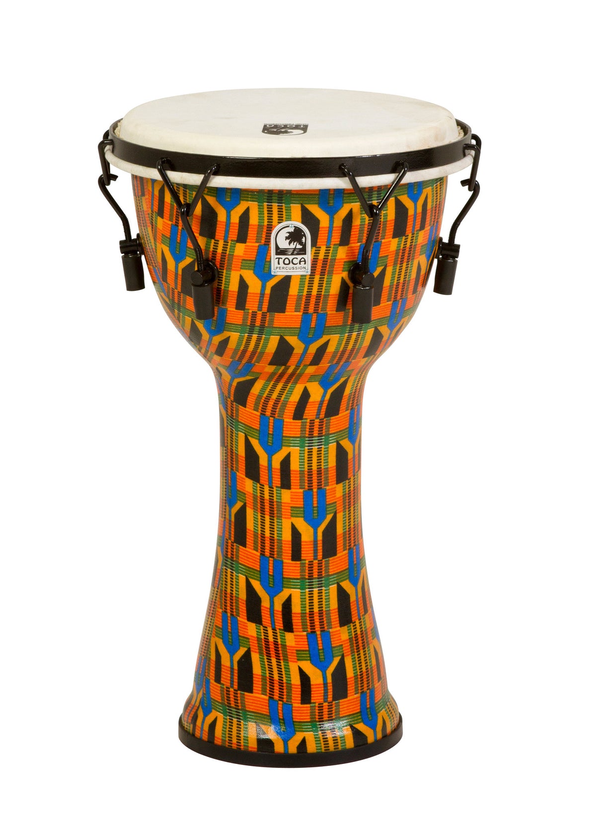 Toca Djembe Freestyle mekanisk stemt - Kente Cloth (SFDMX-10K)