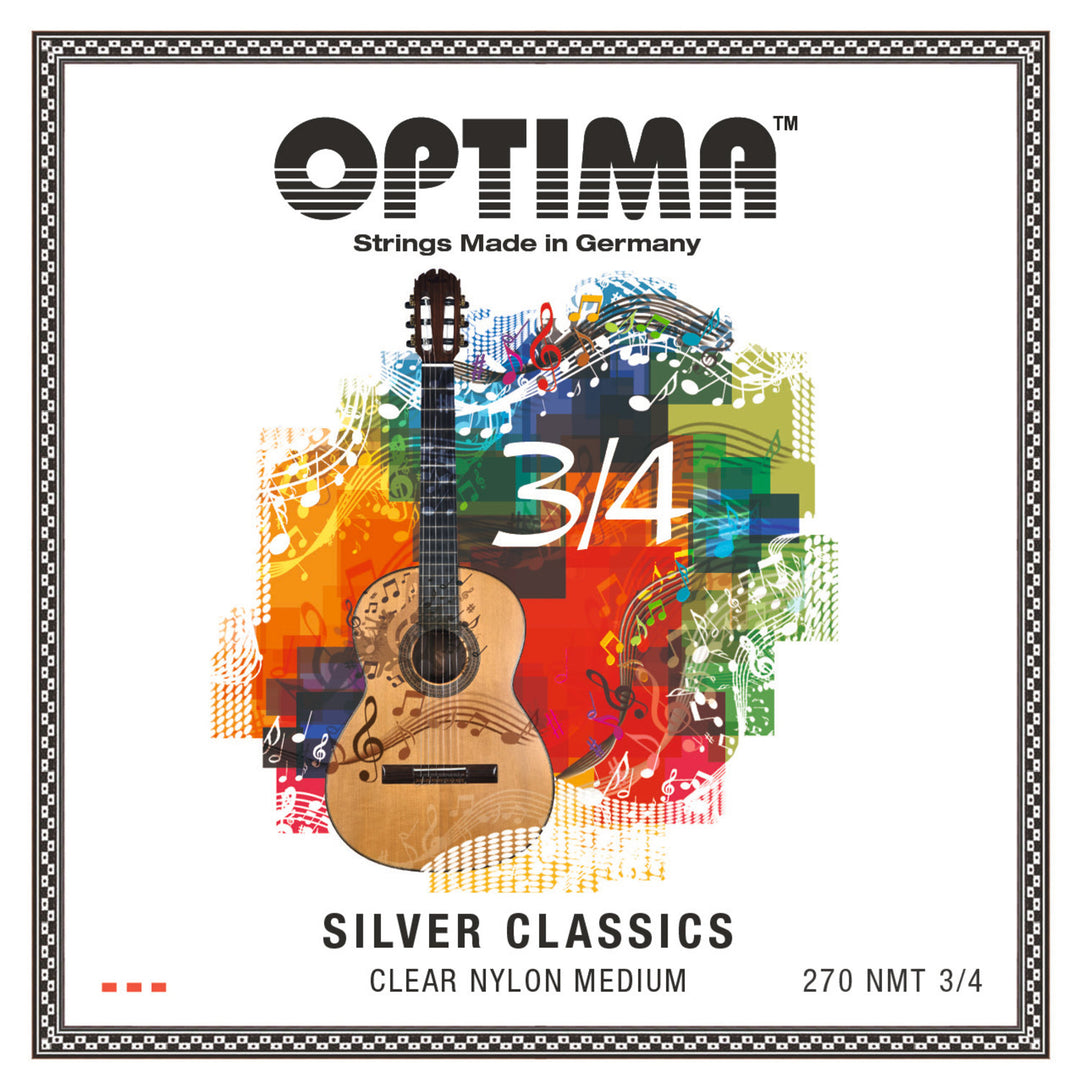 Optima strenger for klassisk gitar SILVER CLASSICS Gitarer-strenger for barn - Sett 3/4 (270MT 3/4)