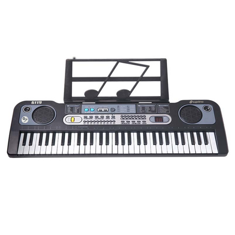 Keyboard med Mikrofoner – 61 Tangenter for barn