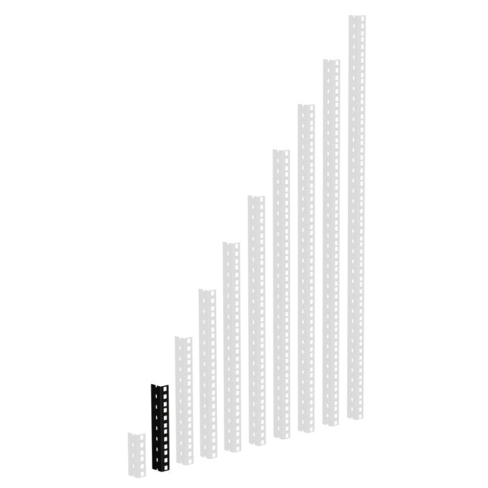 Adam Hall 61535 B Heavy Duty Rack Rail (svart)
