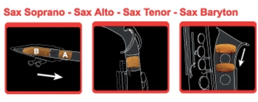 Saxmute demper til barytonsaksofon