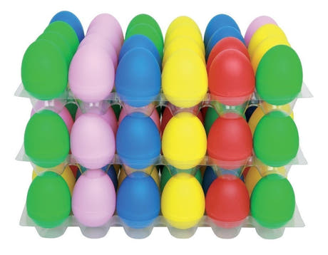 GEWA Club Salsa egg shakers, kartong med 72 stk.
