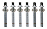 Latin Percussion spennstenger til Timbale - Aspire LPA256 - Chrome , 6 stk. (LPA2541)
