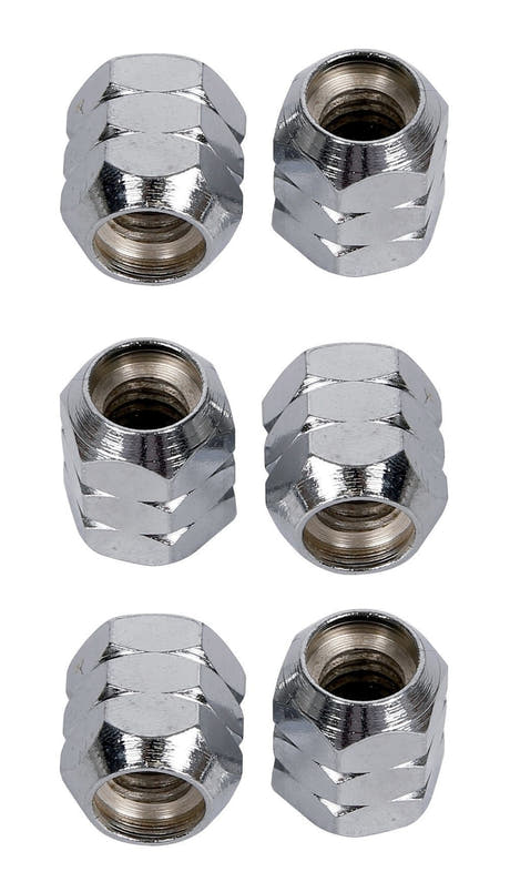 LP952 Super Nuts 5/16" muttere, krom, 6 stk.