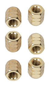 LP952B Super Nuts 5/16" muttere, gull, 6 stk.
