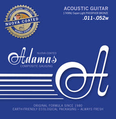 Adamas strenger til akustisk gitar Nuova phosphor bronze coated - Super-Light .011-.052 (1749NU)