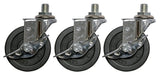 LP910 dreiehjul med brems til LP290- og LP291-stativer, 3 stk.