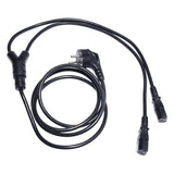 IEC - Y-Split Kontakt Schuko 1,8m. - 2 x IEC Hun 10A Apparatstik