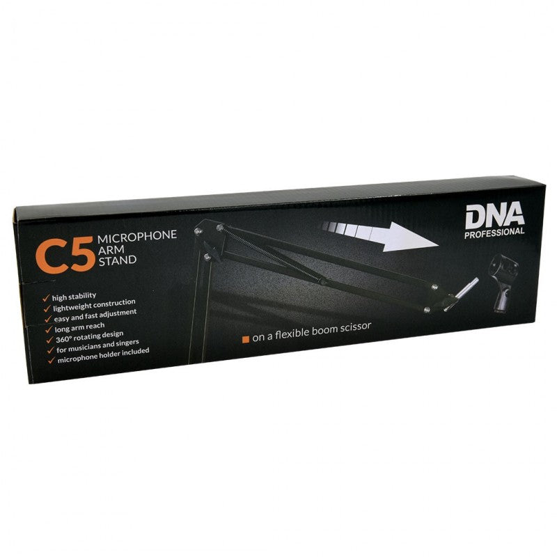 DNA C5 bordmikrofonstativ med bomarm