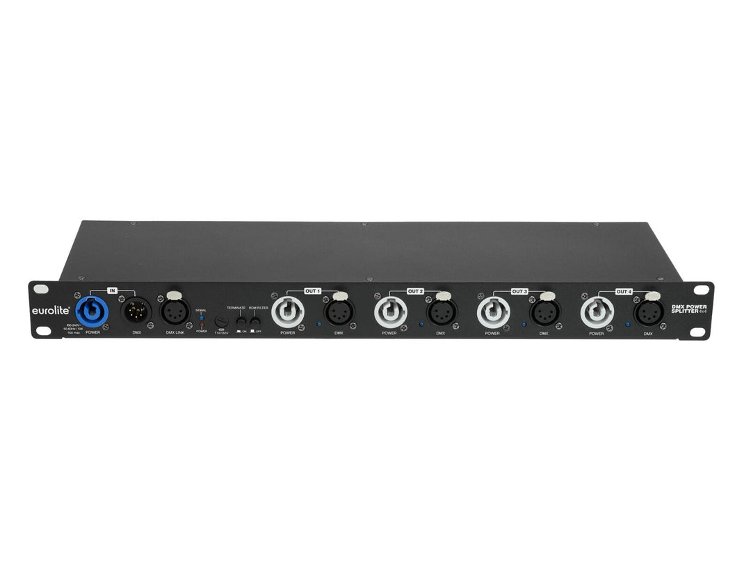 EUROLITE DMX-strømfordeler 4x4 5-pin XLR