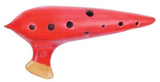 Plaschke Classic ocarina i G, 13,5 cm, G2 til C4, rødglasert