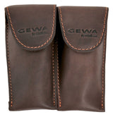 GEWA Crazy Horse Trumpet Double til 2 trompetmunnstykker, brun