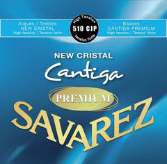 Savarez strenger til klassisk gitar New Cristal Cantiga Premium - Sett high (510CJP)