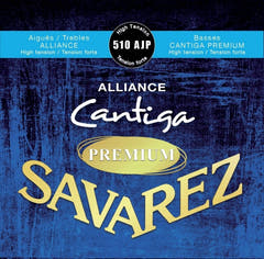 Savarez strenger for klassisk gitar Alliance Cantiga Premium - Sett høy (510AJP)