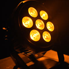 Light4Me Black PAR 7x10W RGBWA