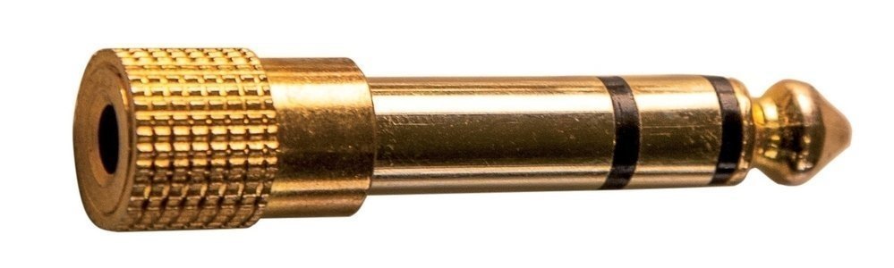 GEWA adapter 6,3 mm stereo-jack hunn til hann, gull