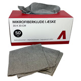 Mikrofiberkluter i box, 30x30 cm, 180gsm, 50 stk.