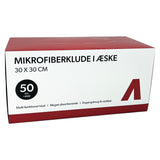 Mikrofiberkluter i box, 30x30 cm, 180gsm, 50 stk.
